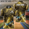 BlueJose Bowling & Pins Lightning Evil Face Clowns Customized Name, Team Name 3D Shirt (6 Colors)