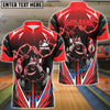 BlueJose Bowling And Pins Thunder Funny Bowling Ball Multicolor Options Personalized Shirt (4 Colors)