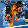 BlueJose Pickleball Fire and Ice Personalized Name, Team Name Unisex Shirt