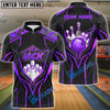 BlueJose Bowling And Pins Abstract Grunge Texture Multicolor Personalized Name, Team Name 3D Shirt