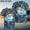 Bluejose Tuna Fishing Camouflage Custom Name Shirts