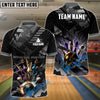 BlueJose Bowling And Pins Cool Premium Sport Customized Name 3D Shirt (6 Colors)