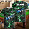 BlueJose Billiards Ball 8 Dark Green Material Personalized Shirt