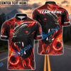 BlueJose Bowling And Pins Black Panther Thunder Flame Design Customized Name, Team Name 3D Shirt (4 Colors)