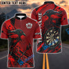 BlueJose Darts Raven Gothic Roses Personalized Name, Team Name Unisex Shirt (4 Colors)