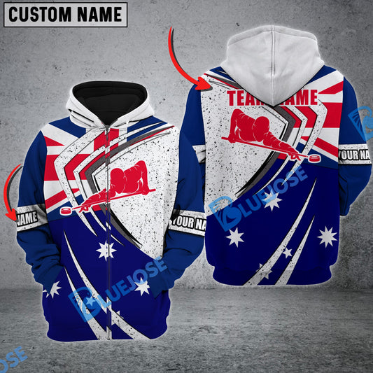 BlueJose Personalized Name, Personalized Team UK Flag And Novuss Disk Shirt