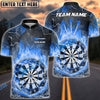 BlueJose Darts Fire Colorful Rays Of Light Premium Personalized Name, Team Name 3D Shirt (6 Colors)