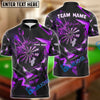BlueJose Thunder Rising Darts Personalized Name, Team Name Pocket Shirt (6 Colors)