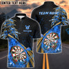 BlueJose Darts Flame Premium Golden Line Personalized Name, Team Name Shirt (4 Colors)