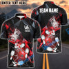 BlueJose Bowling And Pins Broken Glass Customized Name 3D Shirt (6 Colors)