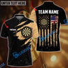 BlueJose Darts USA Flag Golden Personalized Shirt