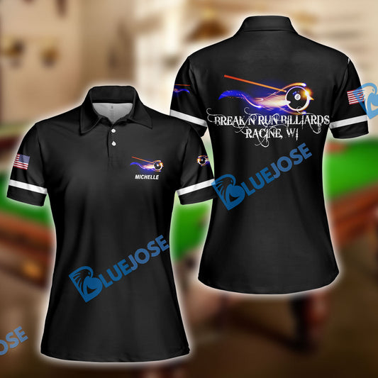 BlueJose Billiard Fireballs Personalized Polo Shirt For Ravann Murphy