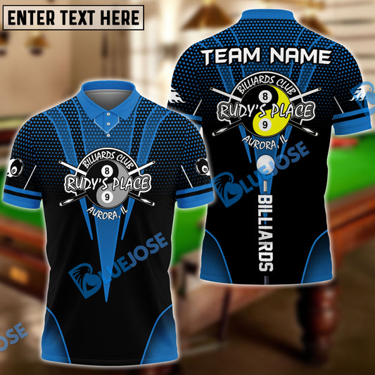 BlueJose Billiards Custom Shirt For Miguel Terrazas