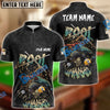 BlueJose Billiards Ball 8 & 9 Pool Sharks Washed Pattern Personalized Name Shirt (4 Colors)