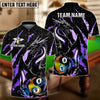 BlueJose Billiards Ball 8&9 Yinyang Golden Fury Dragon Personalized Name Shirt (4 Colors)