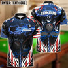 BlueJose Billiards Ball 8 Lightning American Pattern Customized Name 3D Shirts