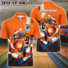 BlueJose Bowling And Pins Tiger Bowl Customized Name 3D Shirt (4 Colors)