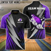 BlueJose Thunder Polka Dot Motifs Bowling Personalized Name, Team Name 3D Shirt (4 Colors), Personalized Shirts For Bowling Players