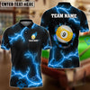 BlueJose Billiards Ball 9 The Power Of The God Of Thunder Personalized Name Shirt (4 Colors)