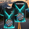 BlueJose Darts Rebirth Flame Phoenix Personalized Name, Team Name 3D Shirt (4 Colors)