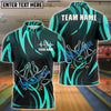 BlueJose Bowling Neon Explosion Customized Name, Team Name 3D Shirt (4 Colors)