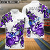 BlueJoses Bowling And Pins Snake Pattern Customized Name 3D Shirt (4 Colors)