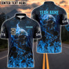 BlueJose Darts Flame Skull Master Personalized Name, Team Name Shirt (4 Colors)