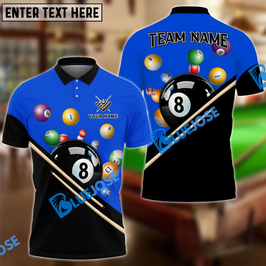 BlueJose Billiards Sublimated Classic Personalized Shirt (4 Colors)