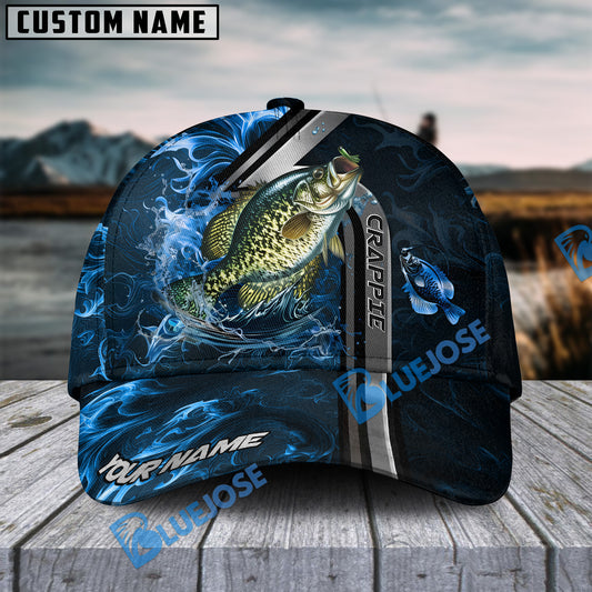BlueJose Crappie Fishing Ocean Wave Power Personalized Cap