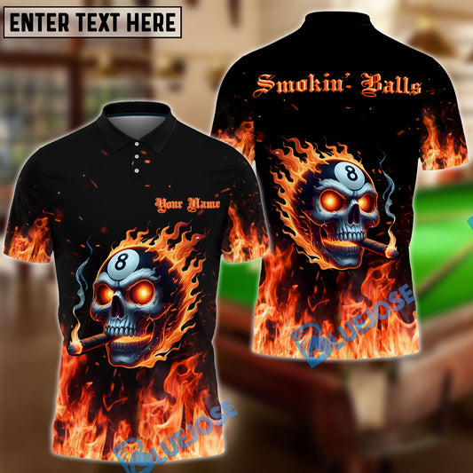 BlueJose Billiards Smokin' Ball Custom Shirt For Carlos Nacianceno