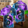 BlueJose Billiards Ball 8 & 9 Yin-Yang Elements Personalized Name, Team Name Shirt (5 Colors)