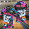 BlueJose Bowling Funny Shark Graffiti Personalized Shirt