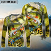 BlueJose Personalized Yellow Perch Custom Name Fishing Shirt