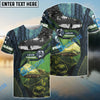 BlueJose Customize Name Catfish Fishing Green 3D Shirts