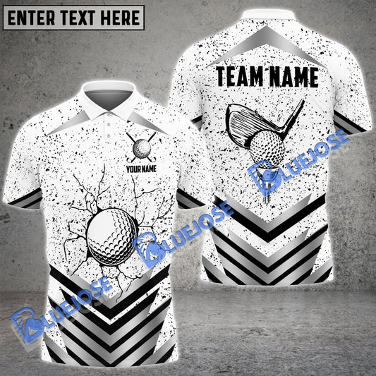 BlueJose Golf Wall Break Customized Name, Team Name 3D Shirts (4 Colors)