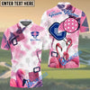 BlueJose Pickleball Pink Flamingo Personalized Name Unisex Shirt