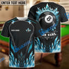 BlueJose Billiards Ball 8 Eternal Ice Personalized Shirt (4 Colors)