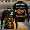 BlueJose Bowling Grim Reaper Beer Personalized Name, Team Name 3D Shirt