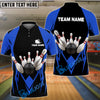 BlueJose Bowling and Pins Crown Personalized Name, Team Name 3D Shirt (5 Colors)