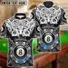 BlueJose Billiards Viking Pattern Personalized Name, Team Name Shirt
