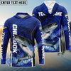 Bluejose Chinook Fishing Jersey Tournament Sun Protection Custom Name & Team Name 3D Shirts