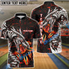 BlueJose Magma Dragon Bowling Personalized Name, Team Name 3D Shirt (4 Colors)