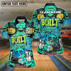 BlueJose Bowling & Pins Built Different Graffiti Teddy Bear Customized Name, Team Name 3D Shirt (4 Colors)
