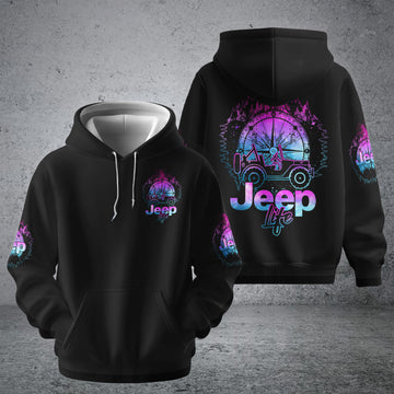 BlueJose Jeep Life Forest Compass Hoodie