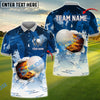 BlueJose Lightning Golf Ball Customized Name, Team Name 3D Shirts (4 Colors)