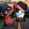 BlueJose Darts Canadian Flag Personalized Name, Team Name Shirt