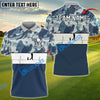 BlueJose Golf Polo Shirt with Camo Print and Heartbeat Customized Name, Team Name 3D Shirts (4 Colors)