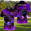 BlueJose Dragon Golf Fire Lightning Shirt Customized Name, Team Name 3D Shirts (4 Colors)