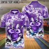 BlueJose Bowling And Pins The Fury Of The Sea Customized Name 3D Shirt (4 Colors)