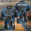 BlueJose Bowling And Pins Fierce Panther Customized Name, Team Name 3D Shirt (4 Colors)